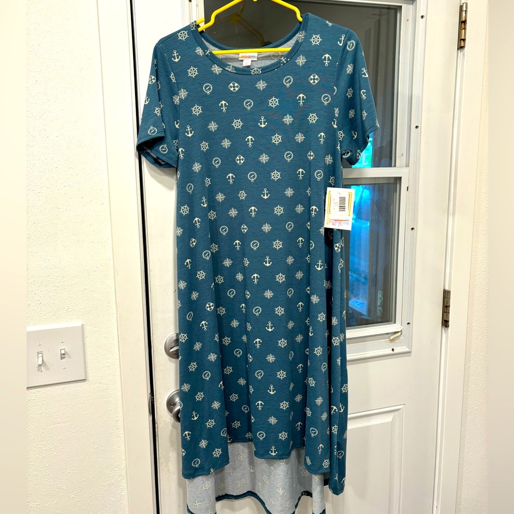 Lularoe Women’s Size Medium Nautical Carly Dress